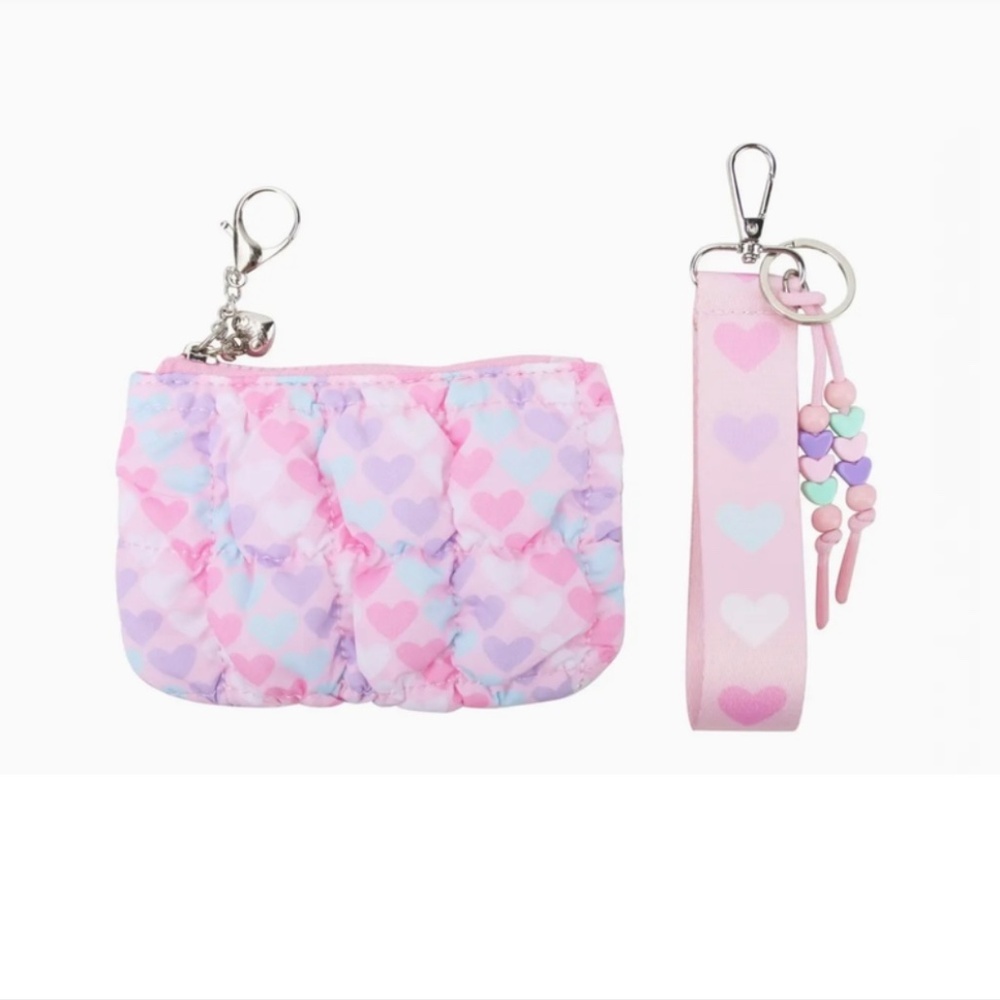 🆓FREE WITH PURCHASE 🎁 💗 OMG Accessories Quilted Coin Pouch w/ Wristlet